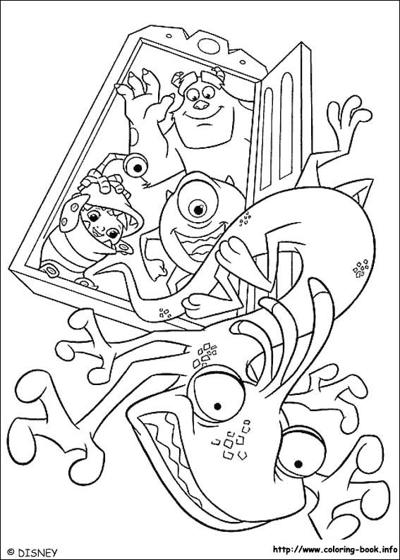 Monsters, inc. coloring picture